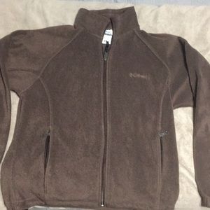 Columbia zip up brown size M